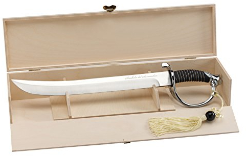 Paderno Sciabola per Sommelier Cm 40 Inox in Confezione di Legno