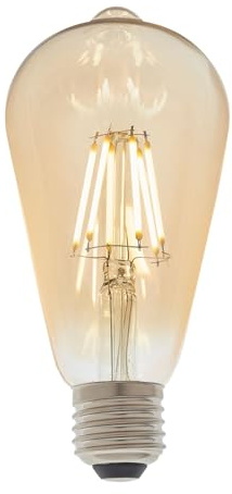 ENDON 93032 6w Filament LED ST64, 2500K, E27, Dimmable, 550lm, Amber