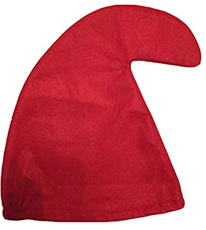 jokeshop Trädgård tomte lockig hatt sju dvärg-/dvärghattar saga maskeraddräkt