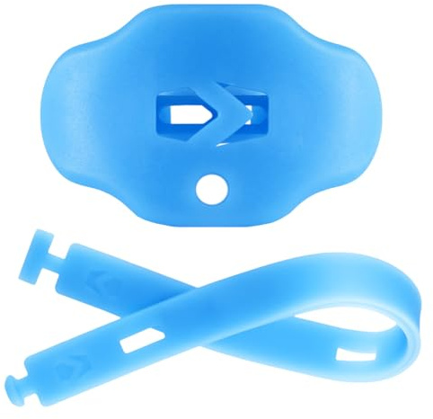 SLEEFS Kids Football Mouth Guard - Kids Mouthguard with Strap - Lip/Teeth Protector Mouthpiece - No Boil, Maximum Air Flow, for All Sports - Sky Blue