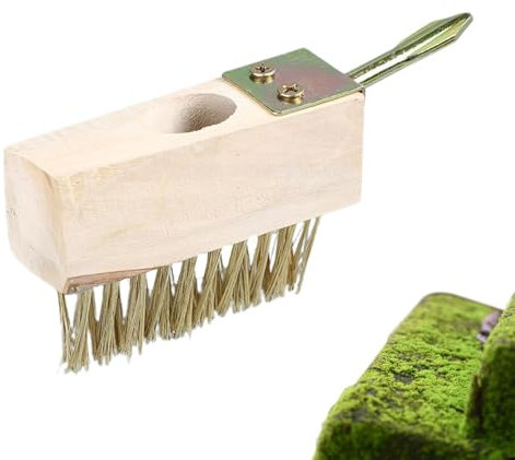 Moosentfernungswerkzeug für Pflastersteine, Pflastersteinbürste,Auffahrt-Moosentferner, tragbare Pflasterbürste - 45-Grad-Winkel-Deck-Riss-Reinigungswerkzeug, Fugenmörtel, manuelles