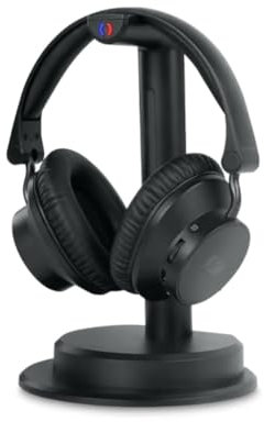 M-282 CTV TV-Kopfhörer mit Sender & Ladestation | Kabelloser Soundkomfort mit 20h Laufzeit, EQ & optischem Eingang