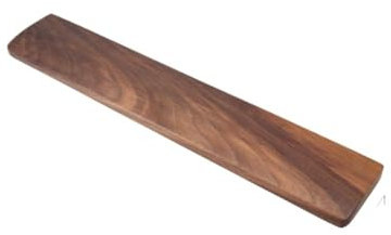 Wuyangcun Handledsstöd i valnötsträ 43,9 x 7,6 x 1,9 cm naturligt handstöd för mekaniska tangentbord i full storlek med halkfria dynor