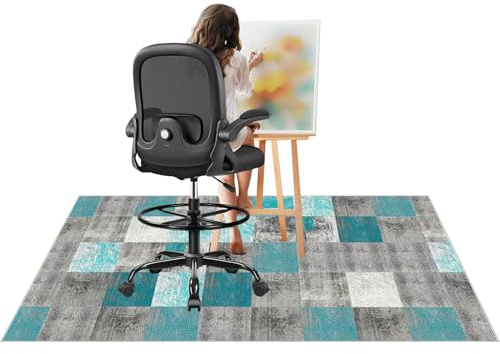 Protectora Suelo para Silla de Oficina, Antideslizante Alfombra Silla Gaming, Alfombrilla de Protección para Suelos Duros, Alfombrilla Protección para Suelos Duros, Laminado, Parqué 70 x 100 cm