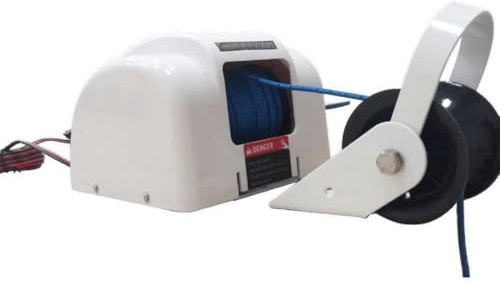 DWOGCEBX 12v Electric Anchor Winch For Yacht Ships Kpr45sw Automatic Anchoring In Seawater Compatible With Marine Winches 21 Kilograms Weight