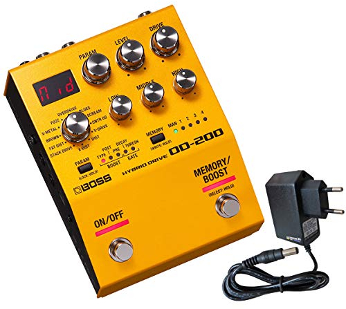 Boss OD-200 Hybrid Drive Distortion Verzerrer Multi-Effektgerät + keepdrum Netzteil