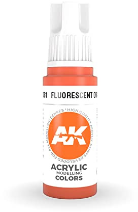 AK Interactive 3rd Gen Acrylic Fluorescent Orange 17ml