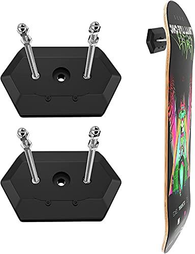 BOOSTEADY 2 Pack Skateboard Wall Mount Skateboard Hanger for Skateboard Deck Display and Storage, Floating Effect…