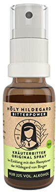 Holy Hildegard BIO Bitterstoffe Spray nach Hildegard von Bingen | 20ml | hochdosierte Bittertropfen | 9 erlesene Bitterkräuter für den Darm & die Verdauung | 100% Natur | Made in Germany