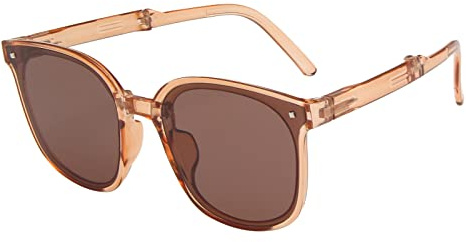 Trailrest Sunglasses Men's Polarised Sunglasses Vintage Men Sunglasses for Men Polarised Sunglasses Men Mirrored Sunglasses Women's Sunglasses Rave Glasses, 51-Brown, M
