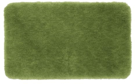 Gözze - Deluxe Badteppich mit extra hohem Flor, 100% Polyester (Mikrofaser), Mit Antirutschbeschichtung, 70 x 120 cm - Dunkelgrün