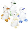 LIFKOME 4Pcs Adorable Crystal Duck Figurine Animal Desk Decor Unique Duck Statues for Home Office Cute Desktop Ornaments for Elegant Decoration