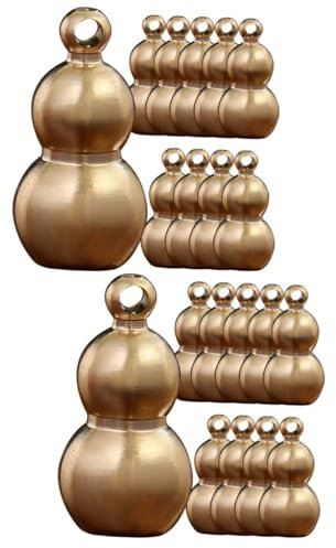 Cabilock 20stücke Teiliges Aus Messing-Gourd-statuen Dekorative Schlüsselanhänger Für Auto Büro Und Schlafzimmer Und Sammlerstücke Für Freunde Und Familie