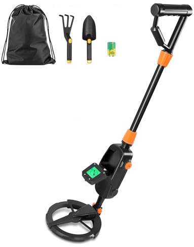 TATIVALO Metalldetektor Kinder, Hohe Genauigkeit Metalldetektor für Kinder mit LCD-Display und Audiowiedergabe, Hochempfindlicher Metalldetektor für Kinder und Anfänger zur Schatzsuche