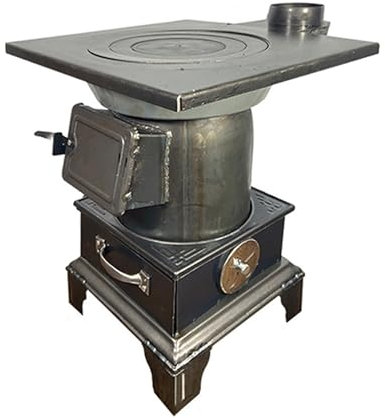 STWBHW Estufa de leña de Hierro Fundido, Estufa de leña, Estufa de leña de Hierro Fundido, Estufas de pellets de Madera for calefacción del hogar, Estufa de leña for calefacción de Tiendas de campaña