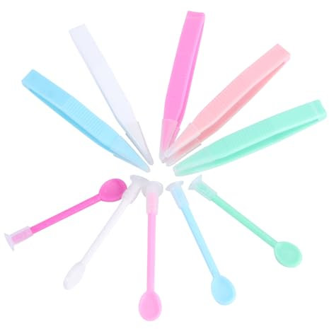 KOMBIUDA 5sätze Teiliges Kontaktlinsen Pinzette Und Saugnapf Transparente Hilfsmittel Für Einfache Entfernung Und Einsatz Hygienisch Im Praktischen Reise-kunststoffbox Gemischt Für Alltag