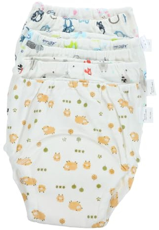 NOLITOY Culotte Apprentissage Coton Respirant Absorbant Pantalon Entraînement Né Lavable Protection Fuite pour Pot Apprentissage et Puériculture Naissance
