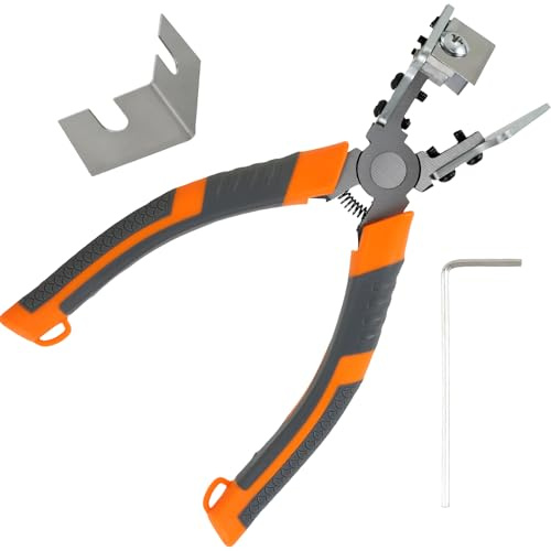 V-Shaped Rubber Strip Scissors 90° Angle Mitre Shear Heavy Duty Alloy Steel V Cutter Plier with Wrench Sealing Scissors Manual Cutting Tool for Cutting Soft Wood Plastic PVC