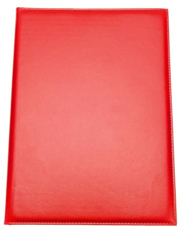 JOINPAYA Funda Protectora de Piel Sintética Tamaño A4 para Certificados Carpeta Acolchada Roja para Diplomas y Reconocimientos Uso Oficina Escuela y Hogar