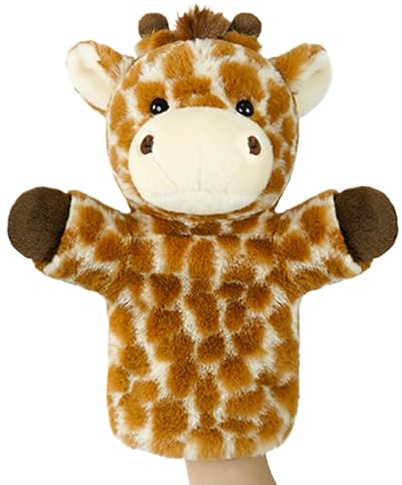 Pupazzi A Mano Animali | Peluche Leone E Giraffa Per Recita,Giocattolo Burattini A Mano - Per Ragazzi Ragazze Genitori Insegnanti Bambini Prescolari Asili Aula Ora Della Storia