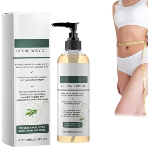Aceite corporal reafirmante con colágeno, Aceite corporal lifting, reafirmante, Colágeno para tensar la piel, para el cuidado de la piel para cicatrices, arrugas (1 piezas)