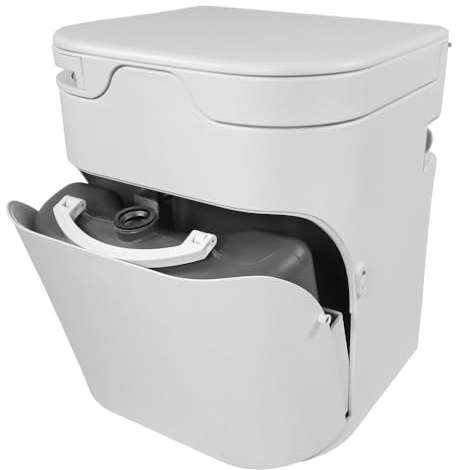 ToMTuR OGO Origin (EU Versión 5) Inodoro compacto de compost con agitador eléctrico, inodoro de compost de alta gama, separación seca con autonomía de 2 semanas