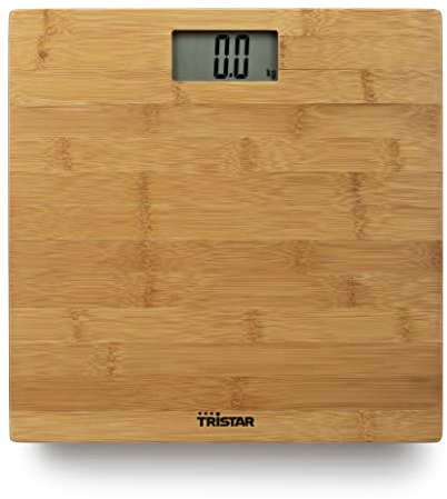 Tristar Personenwaage - Trendiges Bambus-Design - Gewicht bis zu 180 kg