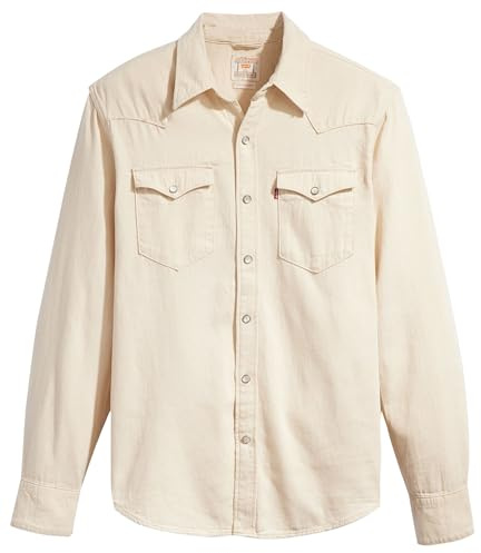Levi's Herren Barstow Western Standard Hemd,Eddlyn Ecru,XL