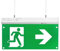 ENOVALITE LED Fluchtwegleuchte 4in1 Notleuchte mit Akku und Test-Funktion - Dauerbetrieb - Wandmontage Deckenmontage - Rettungsweg Notausgang Notfall EXIT - mit Fernbedienung