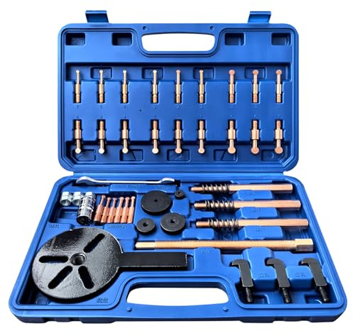 HQSSWUCH 36 in1 Bearing Puller Separator Kit, Inner Bearing Puller Set, Blind Hole Bearing Puller Bearing Removal Tool with Spanner and Socket for Repair Motorbikes Car and Other Machinery.