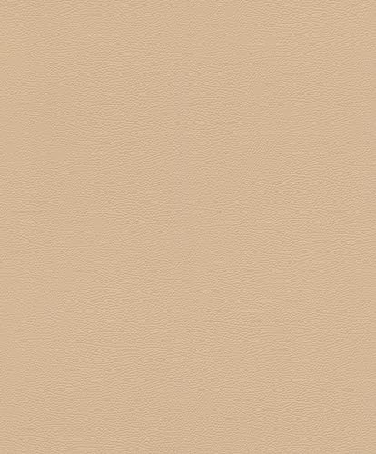 Rasch Tapet 752694 – fibertapet med läderutseende i beige från Afrikansk Queen kollektionen – 10,05 m x 0,53 m (L x B):