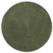vidaXL Soft, Round Forest Green Area Rug, 100% Harmless Polyester, Machine Washable with Non-Slip Backing, Suitable for Heated Floors, Short Pile for Bedroom, Living Room, Hallway