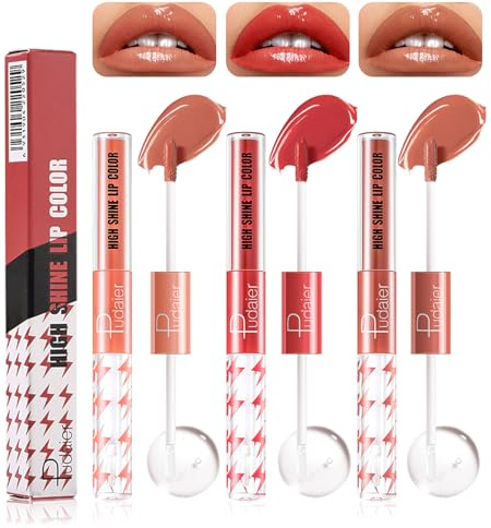 Lucidalabbra Volumizzante Gonfia Labbra, 3 Pezzi Lucidalabbra Rimpolpante, Gloss Labbra lucido, Lipgloss Contenere Gloss Essence, Idratante a Lunga Durata