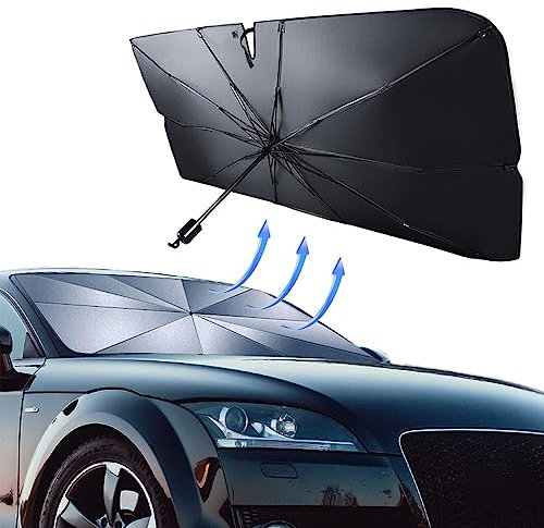 MLINGK Parasol Plegable para Coche, Adecuado para Mercedes Benz AMG CLA C117 X117 C118 X118, Paraguas para Parabrisas de Coche, fácil de almacenar y Usar (140 * 80)