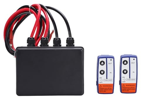 Treuil de 12 000 Livres, Boîtier de Commande de Treuil électrique télécommandé avec Bobine de Cuivre, Faible Consommation D'énergie pour Véhicules VTT, Utilitaires et