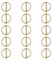 Goupille de Lynch avec Anneau, Goupille Agricole, Goupilles de Verrouillage de Remorque, Goupilles Clips Rond Sécurité, Goupille Clip Anneau Rond, 15 Pièces Goupilles Pliantes pour Remorque Tracteur