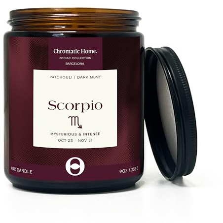 Astrology gifts para women, Cera Zodíaco 9oz con 50h de quema, para cumpleaños de octubre y noviembre