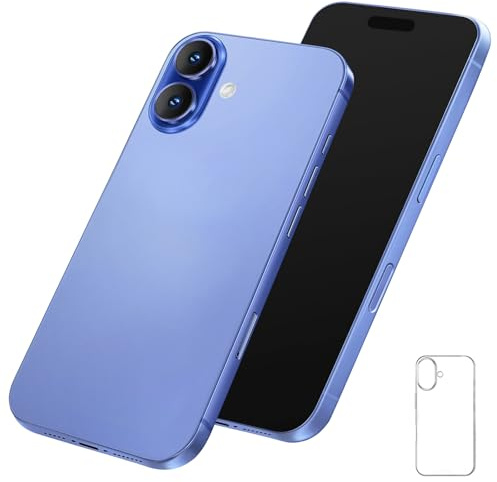 Blue Union Fake Phone Dummy Prop Pear Phone 16, Non-Working Phone with Case (Blue)