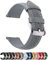 Fullmosa 12 Farben Uhrenarmband, Axus Serie Lederarmband Ersatz-Watch Armband mit Edelstahl Metall Schließe für Herren Damen 18mm Grau