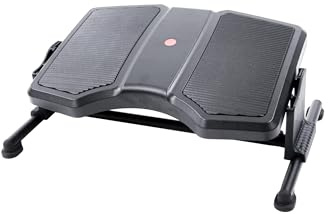 hjh OFFICE 830012 Fußstütze Büro PODI II ergonomische Fußablage höhenverstellbar & neigbar, Fußtritt rutschfest