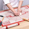 Silikon Backmatte Extra groß 80x60cm, Größe Antihafte Silikonmatte mit Messung, Teigmatte, Backenunterlage für Ofen, Ausrollmatte für Teig Fondant Gebäck von KITCHENRAKU KR (Rot)