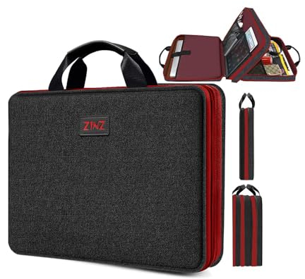 ZINZ Schlank und Erweiterbar 15 15,6 16 Zoll Laptop Hülle Tasche mit Griff Riemen, Stoßfeste Wasserdicht PC Sleeve kompatibel mit die meisten 15-16 Laptops MacBook/Dell/HP/Lenovo/Acer/Ausu,B01RD01