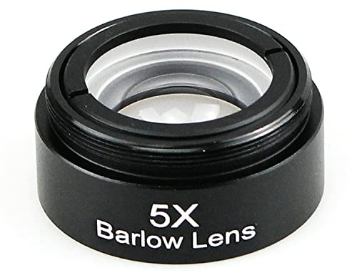 1.25 inch 5X Barlow Lens M28.6 * 0.6 Thread for Telescope Eyepiece
