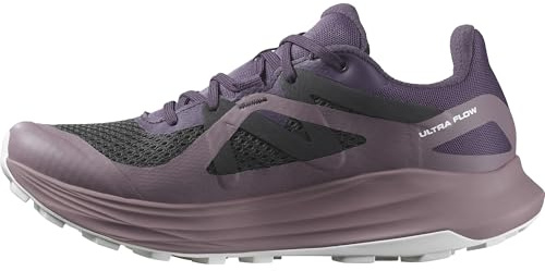 Salomon Ultra Flow Gore-Tex Chaussures de Trail pour Femme, Imperméables, Amorti Adapté À la Route Comme Aux Sentiers, Conçues pour Les Terrains Variés, Nightshade, 37 ⅓