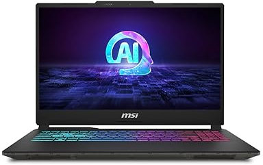 MSI Cyborg 15 Inch FHD Gaming Laptop - (Intel Core Ultra 7 155H, NVIDIA GeForce RTX 4050, 16GB RAM, 512GB SSD, Windows 11 Home) - Translucent Black