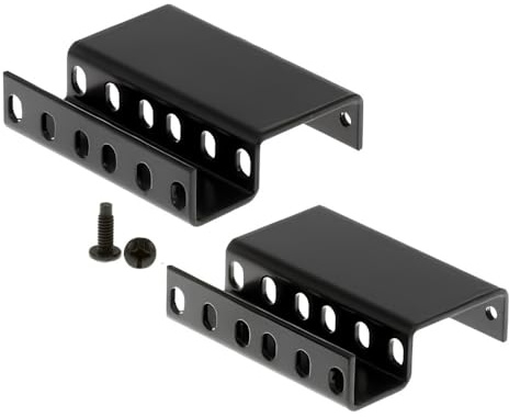 Kablar och kit 2RU (2 rackenhet) infälld rackadapter, 3 tums infällning från ställets yta, för datorer, servrar eller nätverksutrustning