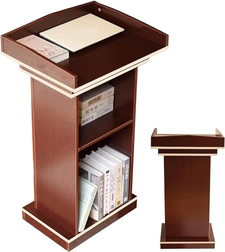 Podium Bodenstehende Rednerpulte mit 2 Ablagefächern Podiumsständer Zuverlässige und erschwingliche Kanzeln Rednerpulte