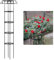 Simabsie Metall Pilz Top Garten Trellis für Kletterpflanzen, 5.4 Fuß, 65 Zoll, Schwarz, Rund, Rostfrei, Kletterhilfe, 5 - Φ25.4 - H165cm