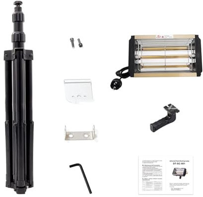 Secador de pintura, Lámpara de curado de pintura infrarroja 1000W Pintura infrarroja Lámpara de horneada de infrarrojos Lámparas de calor de la pintura for la pintura Herramientas de reparación de car