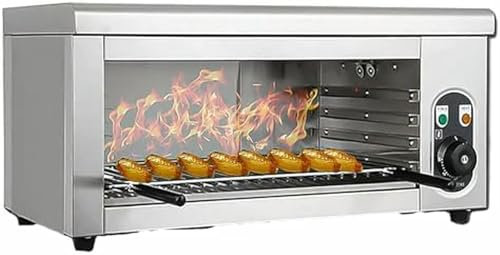 YGHBFRSZ Fusore Elettrico Commerciale di Formaggio E Griglia, Broiler di Salamandra Ad Alta Potenza da 2000W per La Fusione Perfetta, La Tostatura E La Grigliatura, Forno in Acciaio Inossidabile